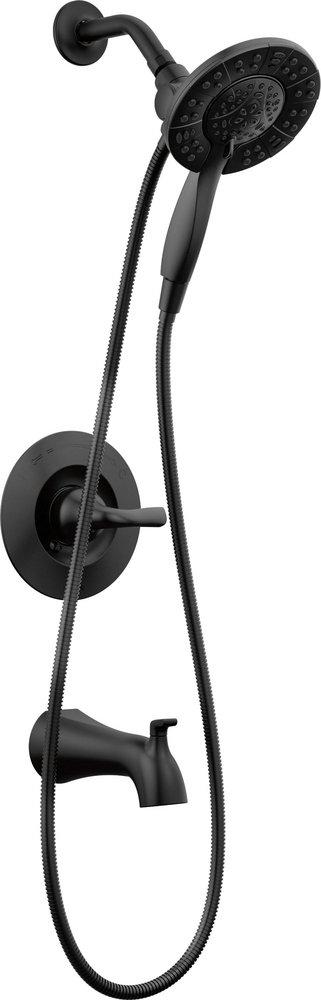 Single Handle Multi Function Bathtub & Shower Faucet in Matte Black (Trim Only) 