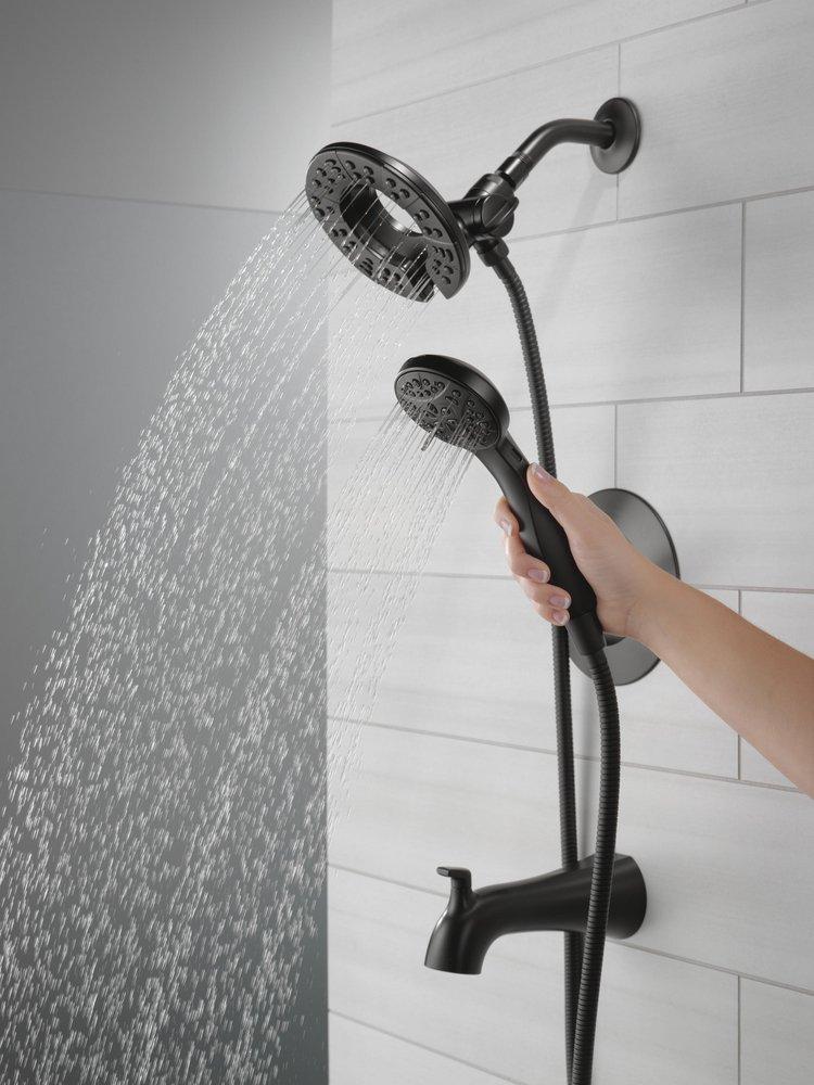 Single Handle Multi Function Bathtub & Shower Faucet in Matte Black (Trim Only) 