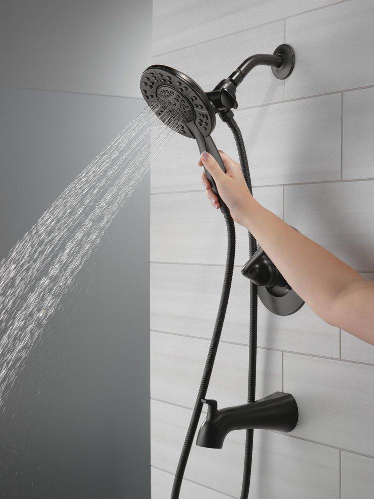 Single Handle Multi Function Bathtub & Shower Faucet in Matte Black (Trim Only) 