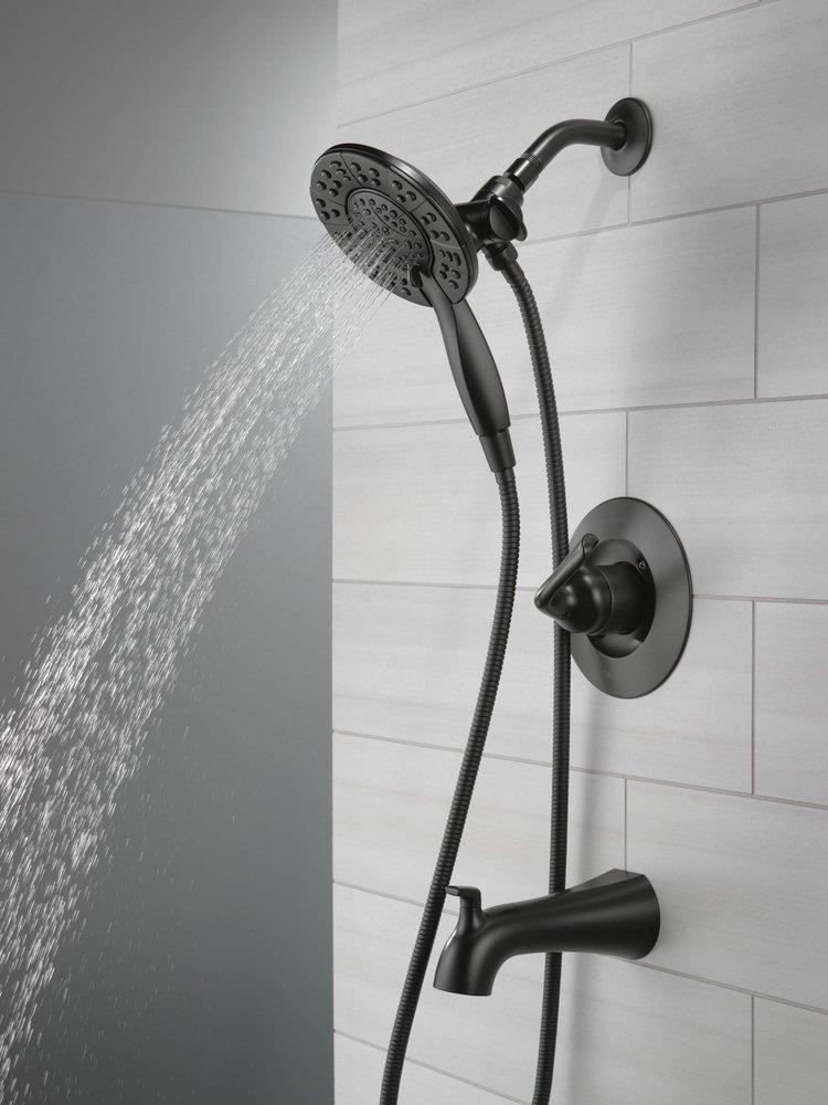 Single Handle Multi Function Bathtub & Shower Faucet in Matte Black (Trim Only) 