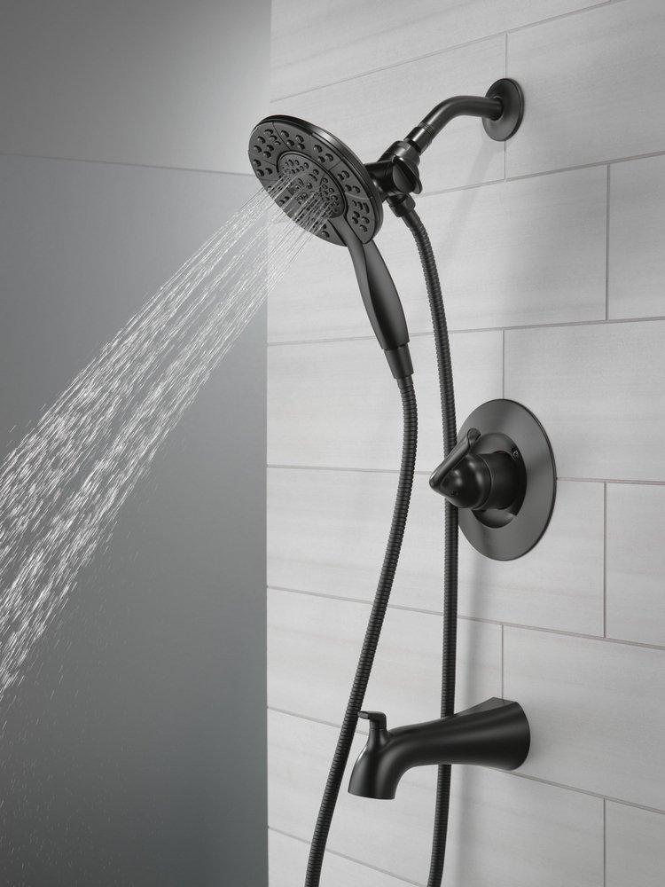 Single Handle Multi Function Bathtub & Shower Faucet in Matte Black (Trim Only) 