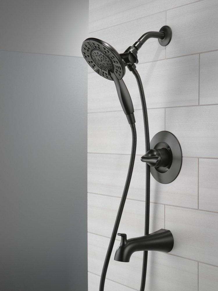 Single Handle Multi Function Bathtub & Shower Faucet in Matte Black (Trim Only) 