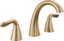 Two Handle Widespread Bathroom Sink Faucet in Champagne Bronze 