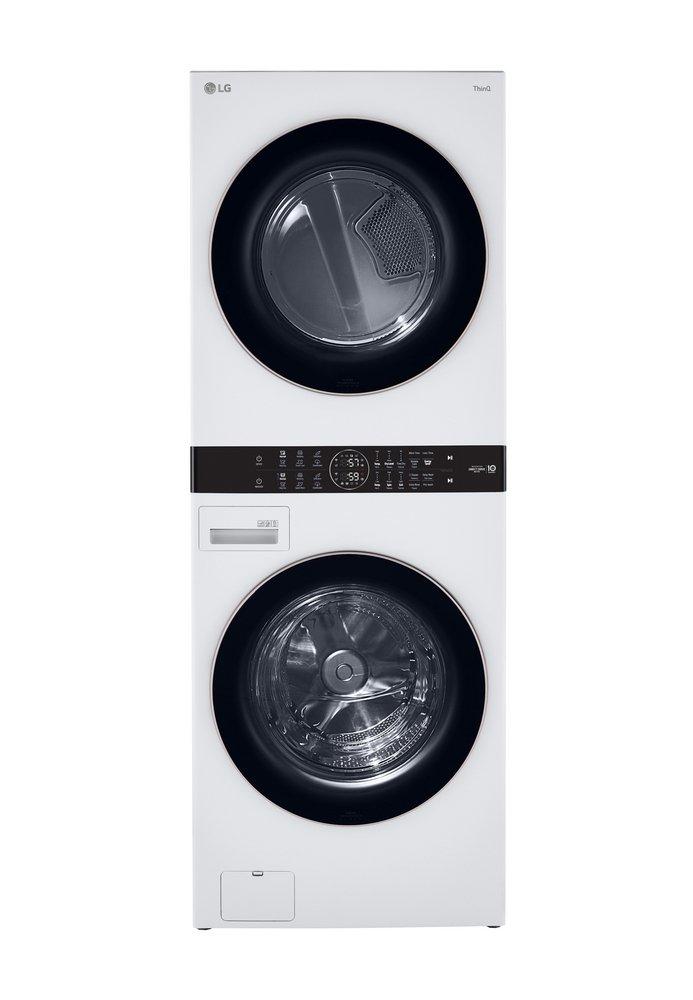 LG White 27 in. 7.4 cu. ft. Electric Combination Washer & Dryer 