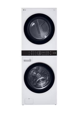 27 in. 7.4 cu. ft. Electric Combination Washer & Dryer in White