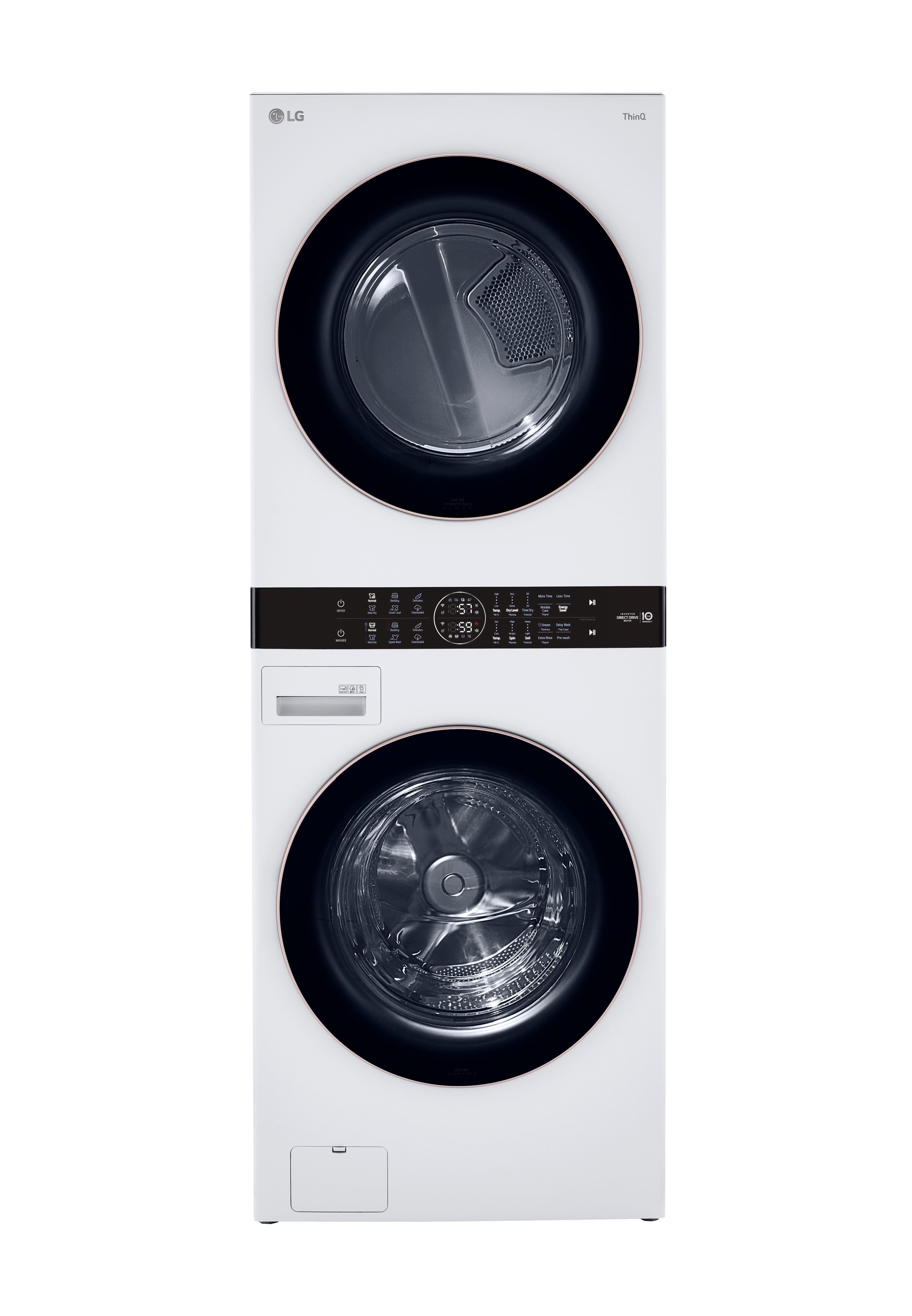 LG White 27 in. 7.4 cu. ft. Electric Combination Washer & Dryer 