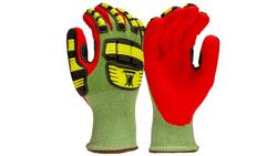 Insulated Cut Level A6 Sandy Nitrile Palm Dipped Gloves, L