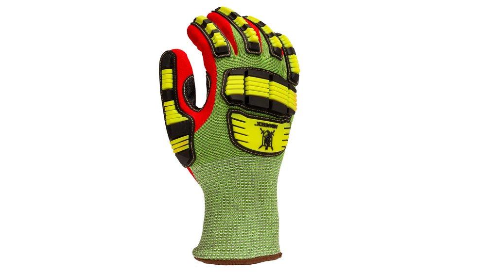 Armateck Green Insulated 13GA A6 Cut & Impact Resistant Nitrile Dipped Cold Weather Gloves 