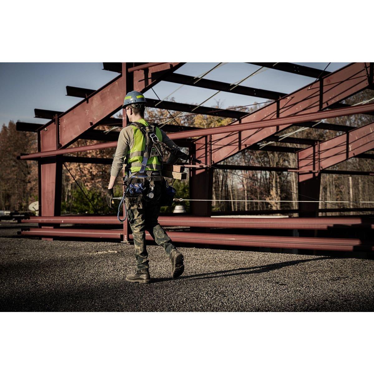 Werner Ladder Matte Black 20 ft. Self-Retracting Lifeline 