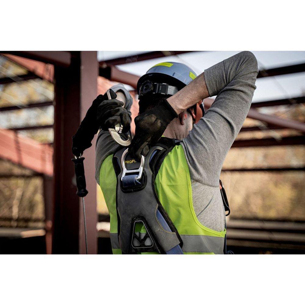 Werner Ladder Matte Black 20 ft. Self-Retracting Lifeline 
