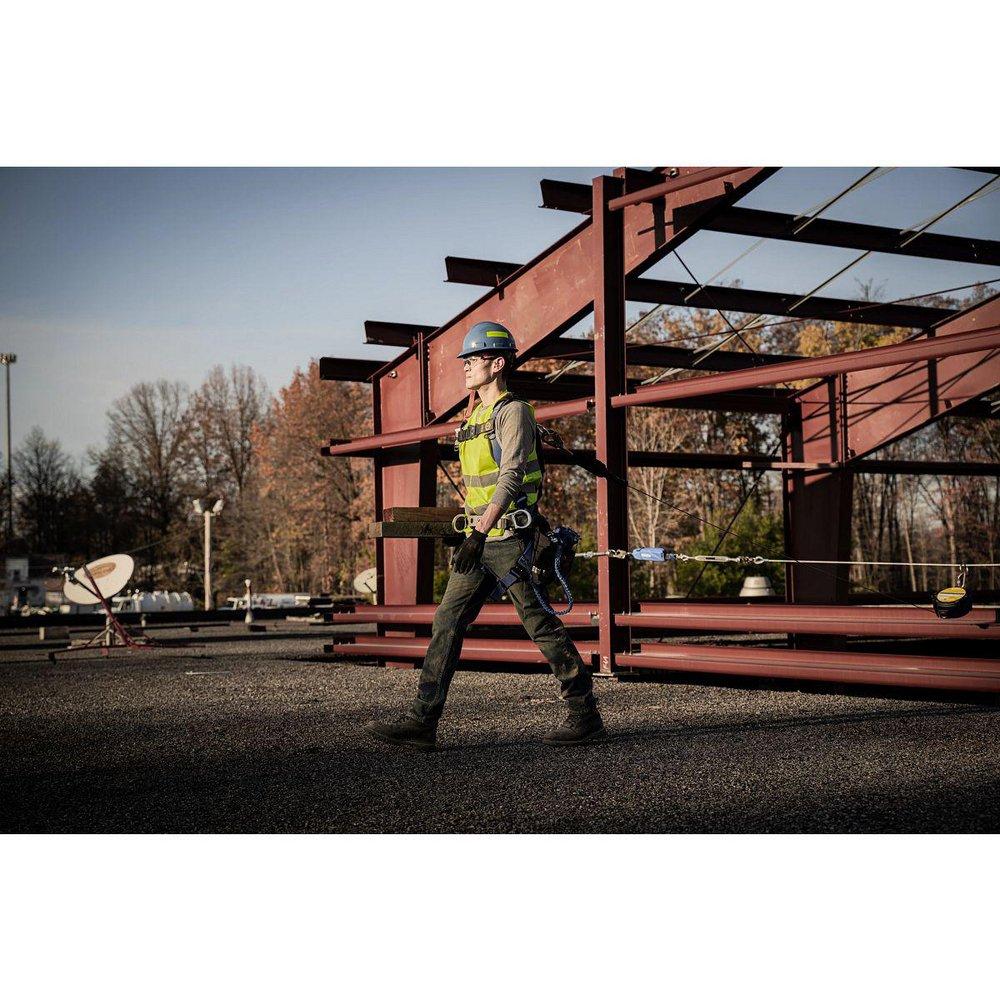 Werner Ladder Matte Black 20 ft. Housing and Self-Retracting Lifeline with Snap Hook 