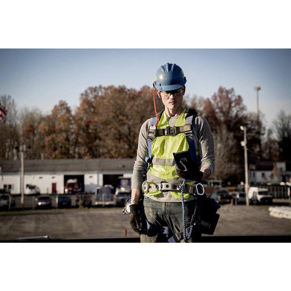 Werner Ladder Matte Black 20 ft. Housing and Self-Retracting Lifeline with Snap Hook 