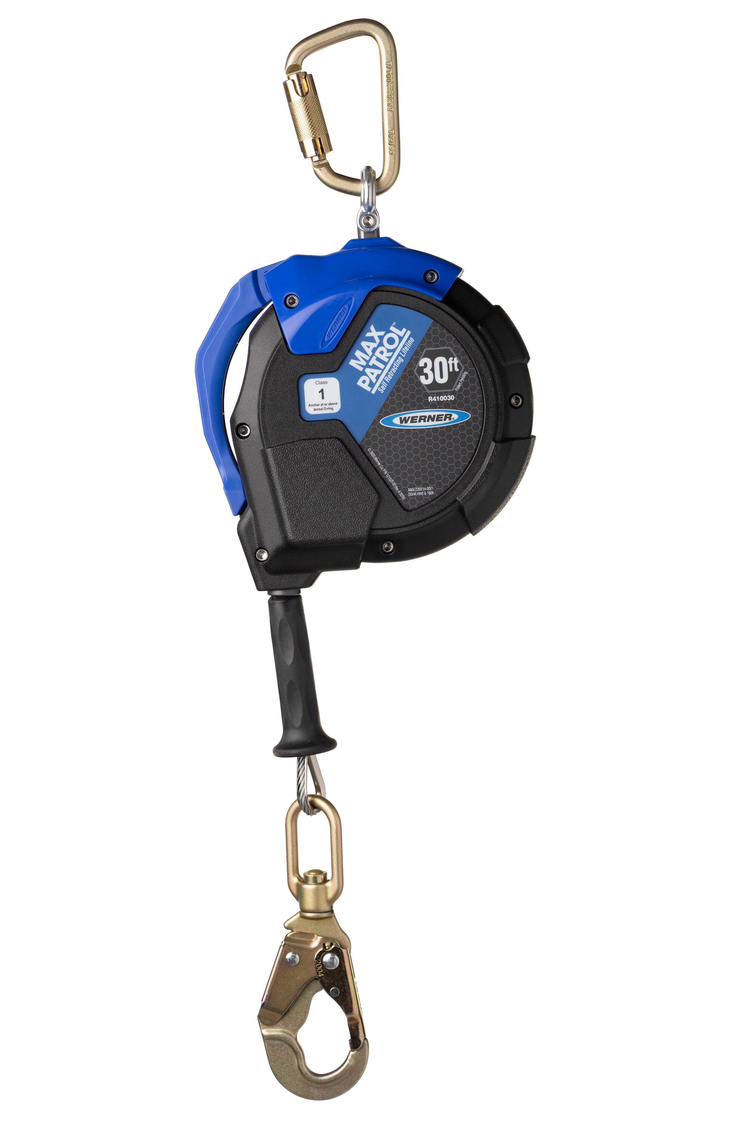 Werner Ladder Black 30 ft. Self-Retracting Lifeline 