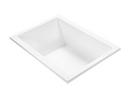 Mti Baths Biscuit 60 x 36 in. Soaker Drop-in Bathtub End 