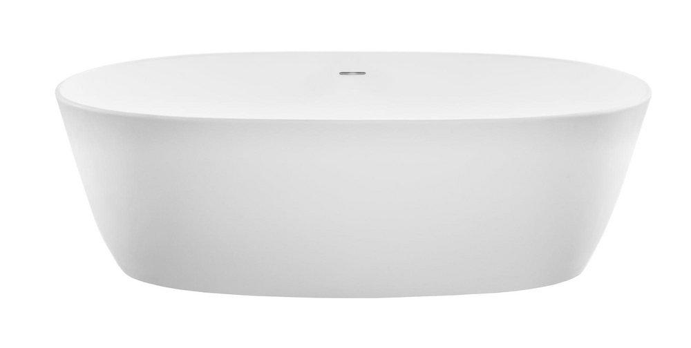 MTI Whirlpools&reg; Matte White 65 x 32 in. Freestanding Bathtub Center Drain 