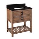 30 in. Floor Mount Vanity in Farmhouse Brown