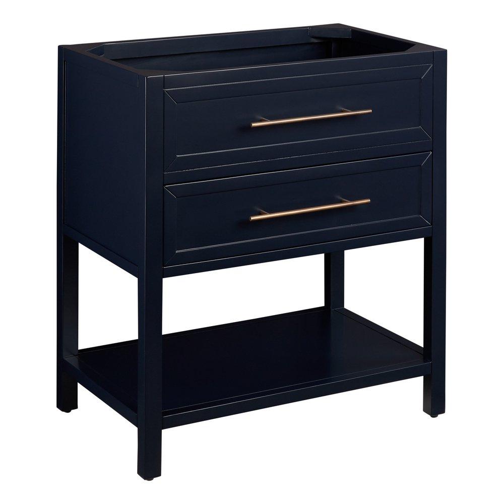 Signature Hardware Midnight Navy Blue 30 in. Floor Mount Vanity 