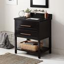 Signature Hardware Black 30 in. Floor Mount Vanity 