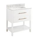 Signature Hardware Bright White 30 in. Floor Mount Vanity 