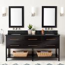 72 in. Floor Mount Vanity in Black