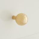 Signature Hardware Polished Brass Hammered Knob 