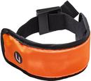 One Size Fits Most Fabric Reusable Rechargeable Safety Armband in Hi-Visibility Orange