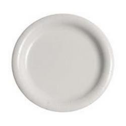 8-1/2 in. Paper Plate in White (Case of 500)