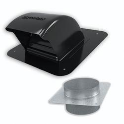 Black Heavy Gauge Galvanized Steel Roof Vent with Roof Neck