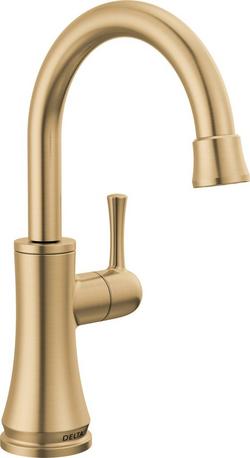 Transitional Beverage Faucet in Champagne Bronze