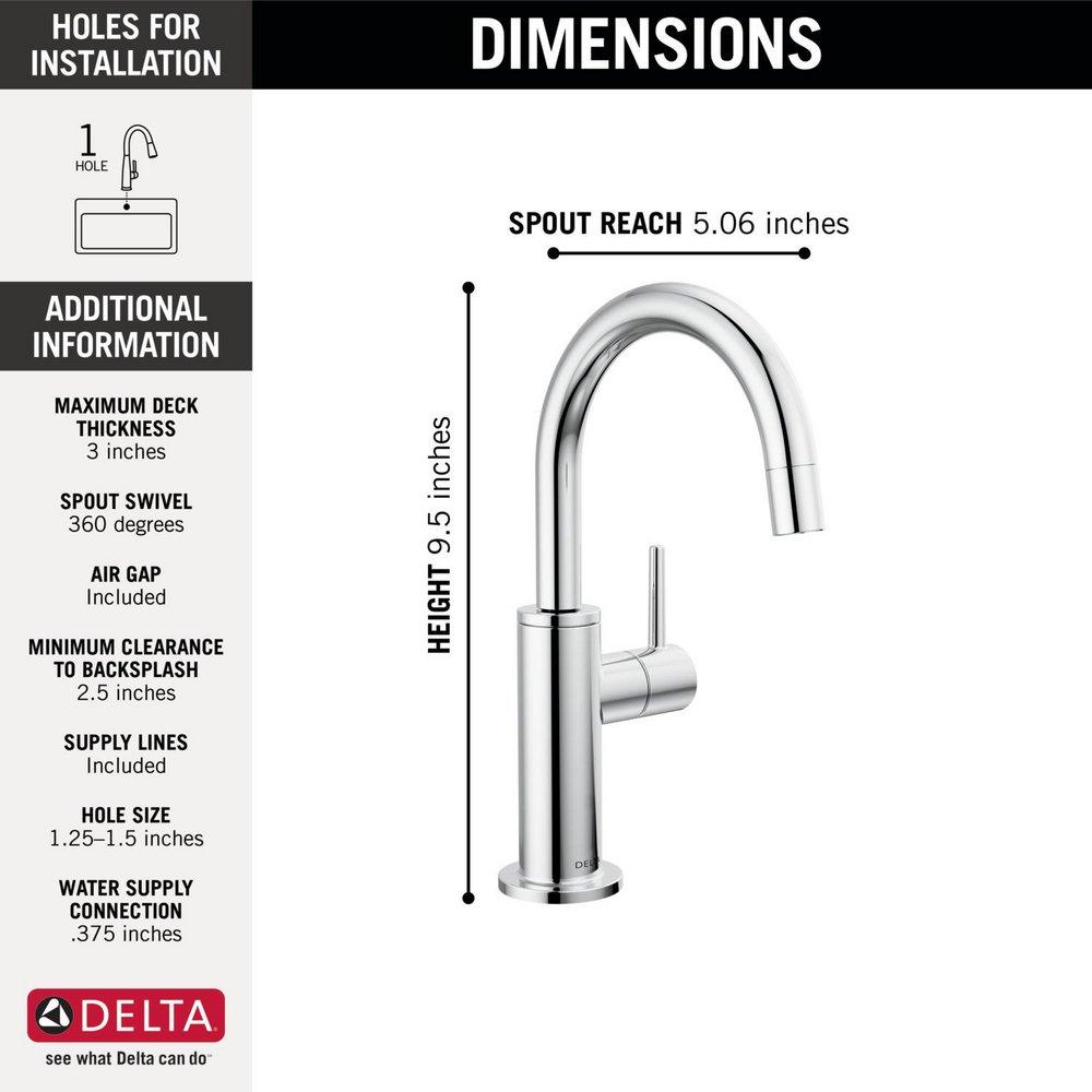 Delta Faucet Chrome Cold Water Dispenser 