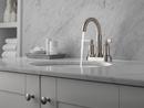 Two Handle Centerset Bathroom Sink Faucet in SpotShield Brushed Nickel 