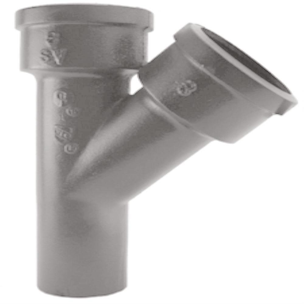 Black Spigot x Hub x Hub Domestic Cast Iron Wye 