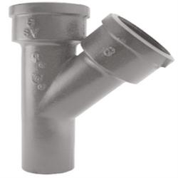 6 in. Spigot x Hub x Hub Domestic Cast Iron Wye