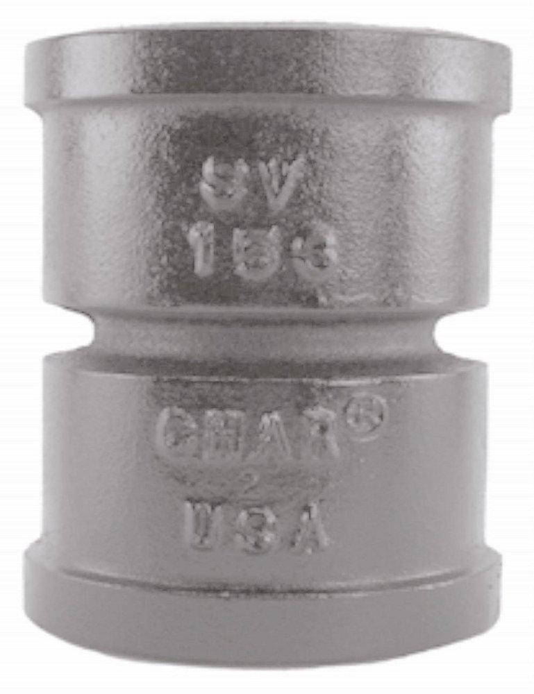 Black 6 in. Hub Domestic Cast Iron Coupling 