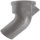 Black Spigot x Hub Domestic Cast Iron 45 Degree Bend 