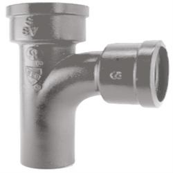 4 in. Spigot x Hub x Hub Domestic Cast Iron Sanitary Tee