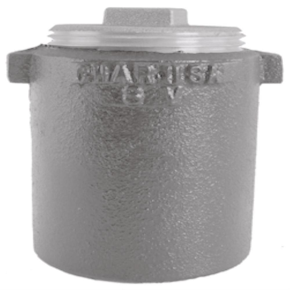 Black Spigot x FNPT Cast Iron Soil Vent Reducing Cleanout 