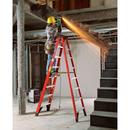 Werner Ladder Red Fiberglass 375 lb. Step Ladder 