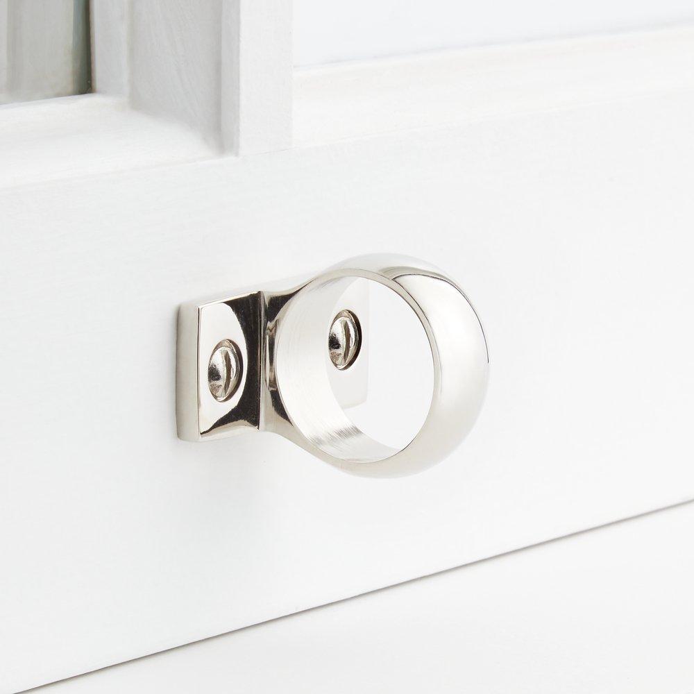 Signature Hardware Polished Nickel Solid Brass Window Sash Loop 