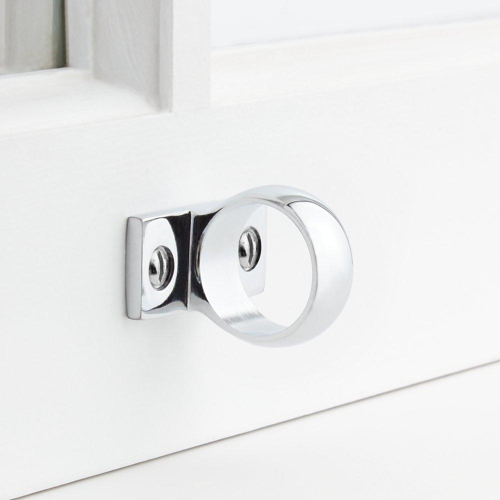 Signature Hardware Polished Chrome Solid Brass Window Sash Loop 