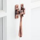 Brass Casement Window Latch in Antique Copper