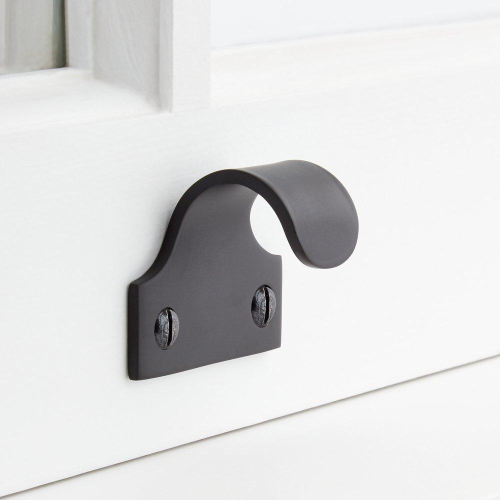 Signature Hardware Matte Black Window Sash Hook 