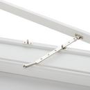 12 in. Solid Brass Casement Window Stay in Polished Nickel