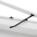 10 in. Solid Brass Casement Window Stay in Matte Black