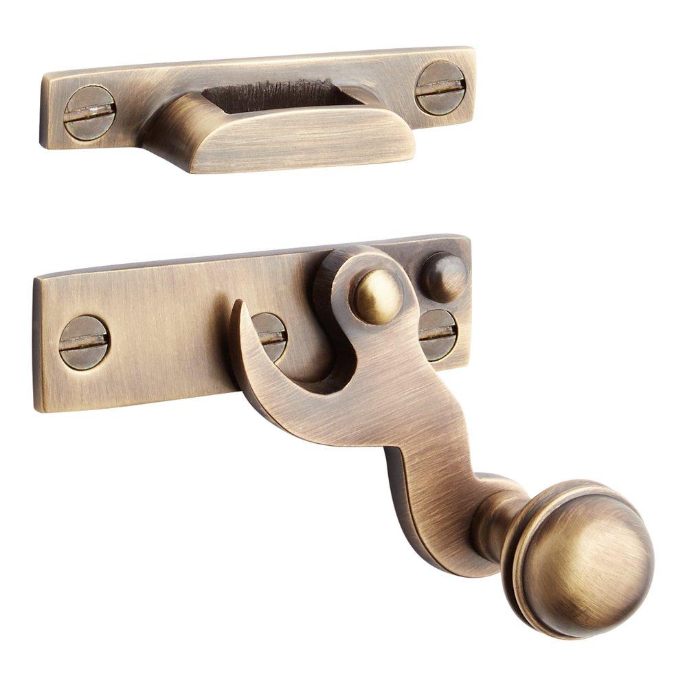 Signature Hardware Antique Brass Bronze Sash Lock 