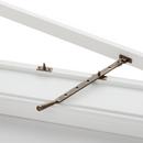 10 in. Solid Brass Casement Window Stay in Antique Brass