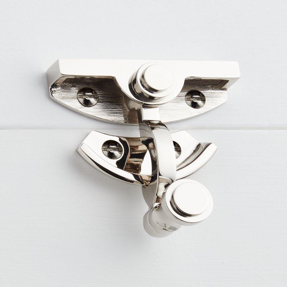 Signature Hardware Polished Nickel Solid Bronze Sash Lock 