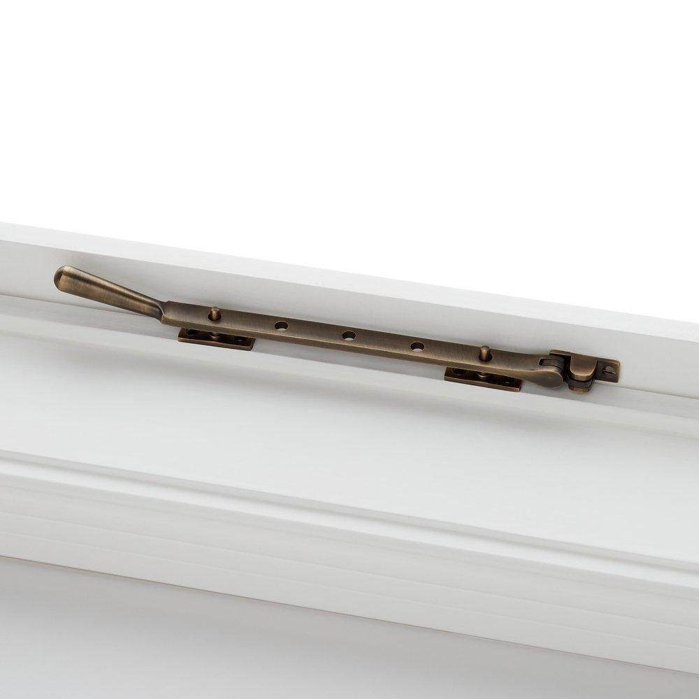 Signature Hardware Antique Brass 12 in. Solid Brass Casement Window Stay 