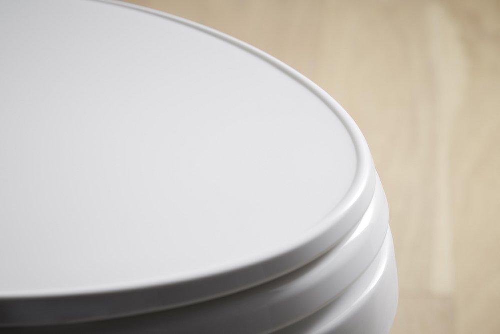 KOHLER White Elongated Closed Front Toilet 