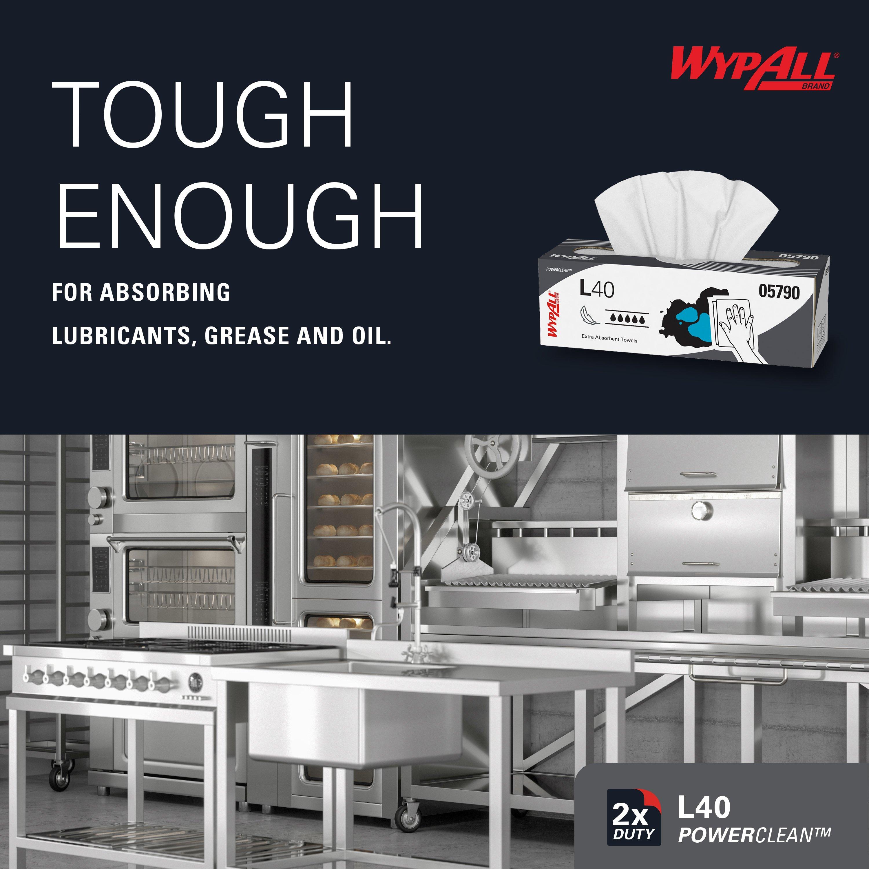 WypAll&reg; White 9-4/5 x 16-2/5 in. Cellulose Towel (Box of 9) 